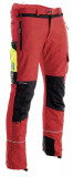  - Profesionální ochranné nohavice na ochranu proti krádeži Chráněné s ochranou proti celému stříhání, barva červená. Velikost L. červená / L + 7 cm