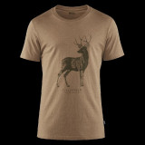  - Tričko Fjällräven Deer Print Dark Sand / L