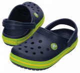  - Crocs Clogs Crocband K Námořnická modrá-volt zelená / 25/26